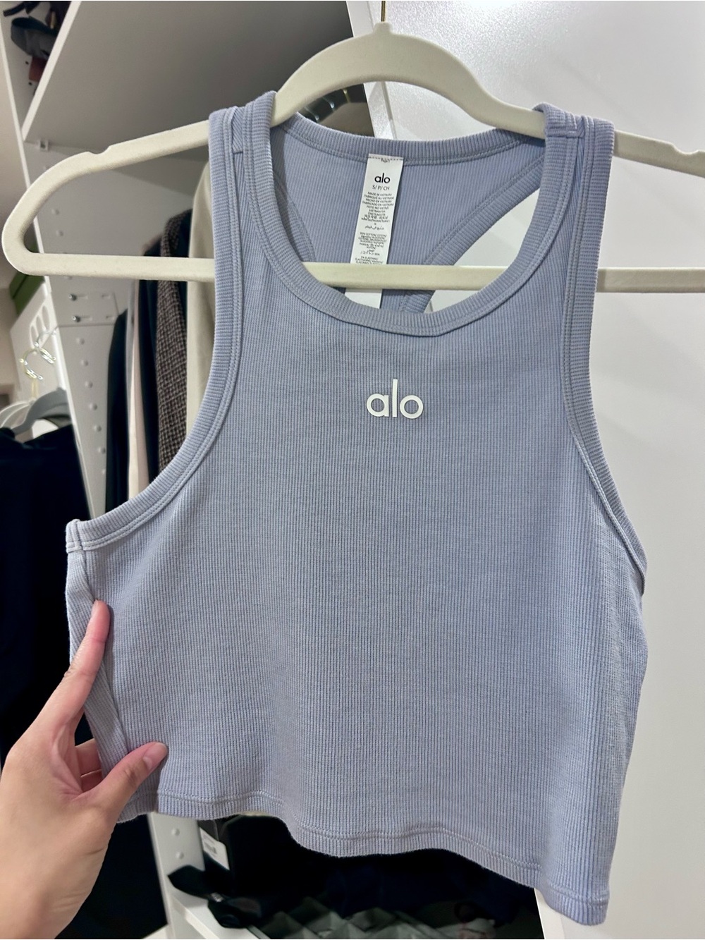 ALO Yoga Aspire Tank Winterfrost | Size small | Brand new